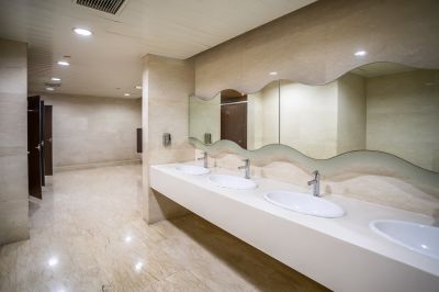 Wide Bathroom View